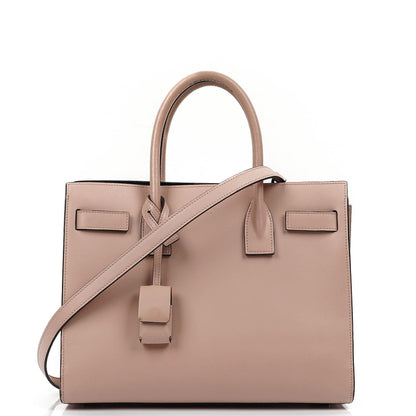 Saint Laurent Sac De Jour Baby aus Powder Pink Kalbsleder