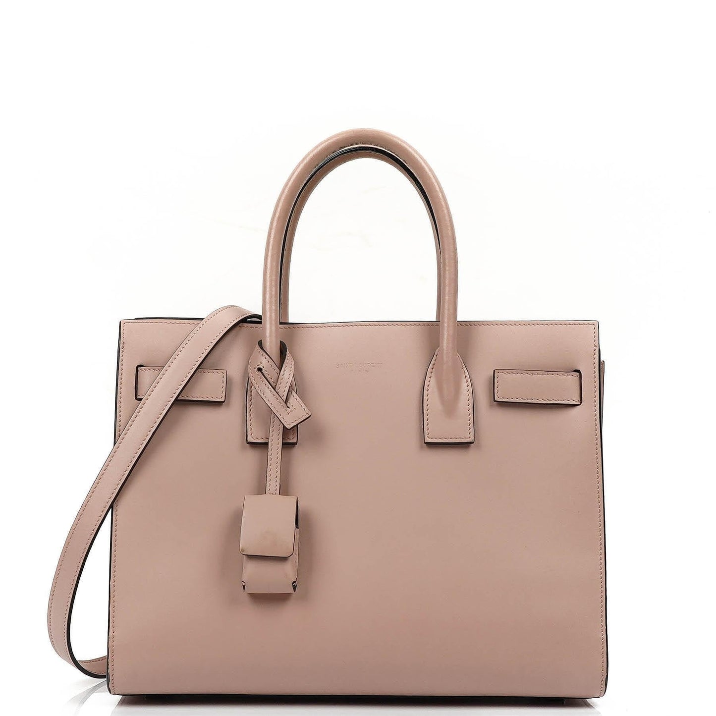 Saint Laurent Sac De Jour Baby aus Powder Pink Kalbsleder