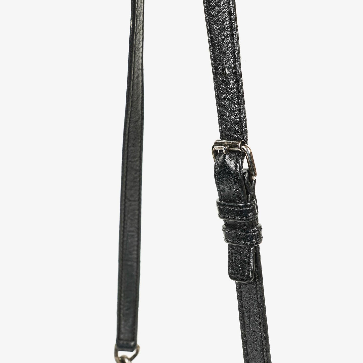 Saint Laurent West Hollywood Schultertasche in Grau aus krokodilgeprägtem Leder
