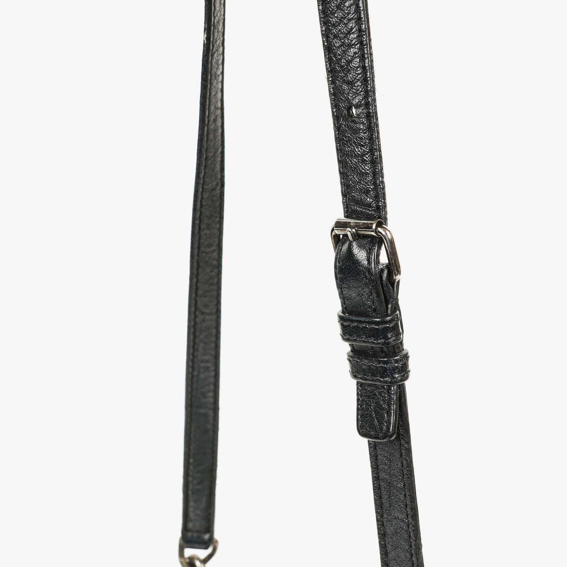 Saint Laurent West Hollywood Schultertasche in Grau aus krokodilgeprägtem Leder