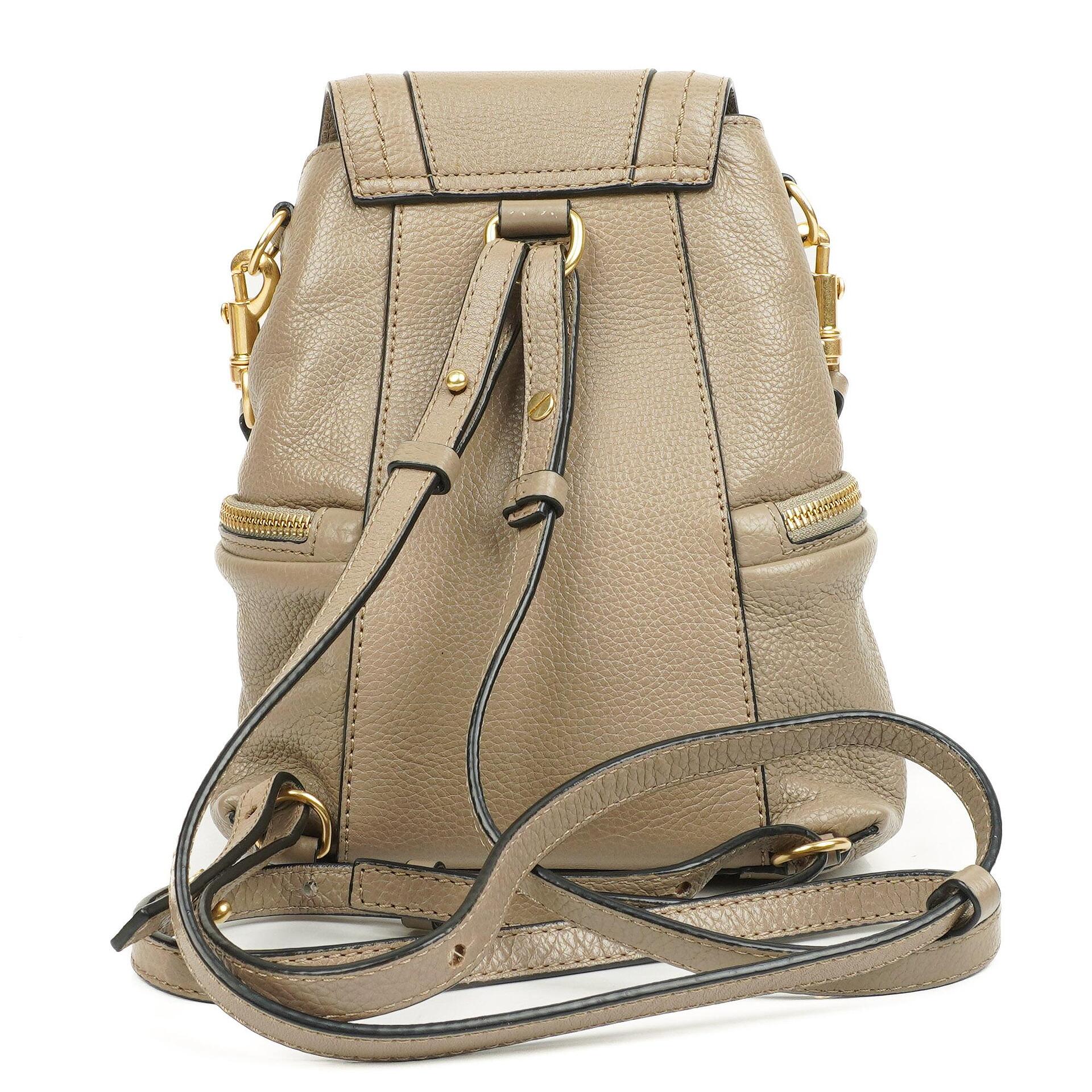 See by Chloé Olga Genarbter Leder Rucksack