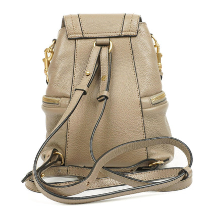 See by Chloé Olga Genarbter Leder Rucksack