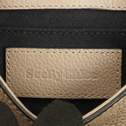 See by Chloé Olga Genarbter Leder Rucksack