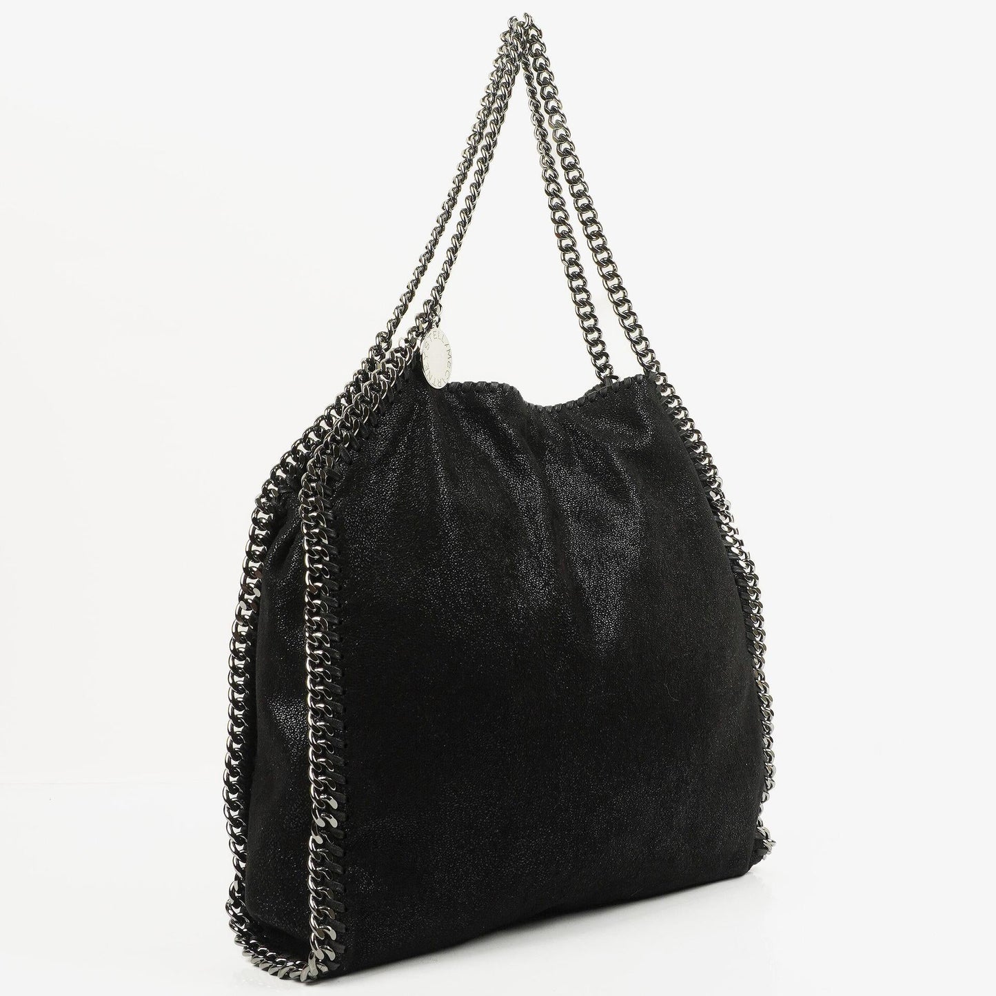 Stella McCartney Schwarze Falabella Tote Vegane Shaggy Deer