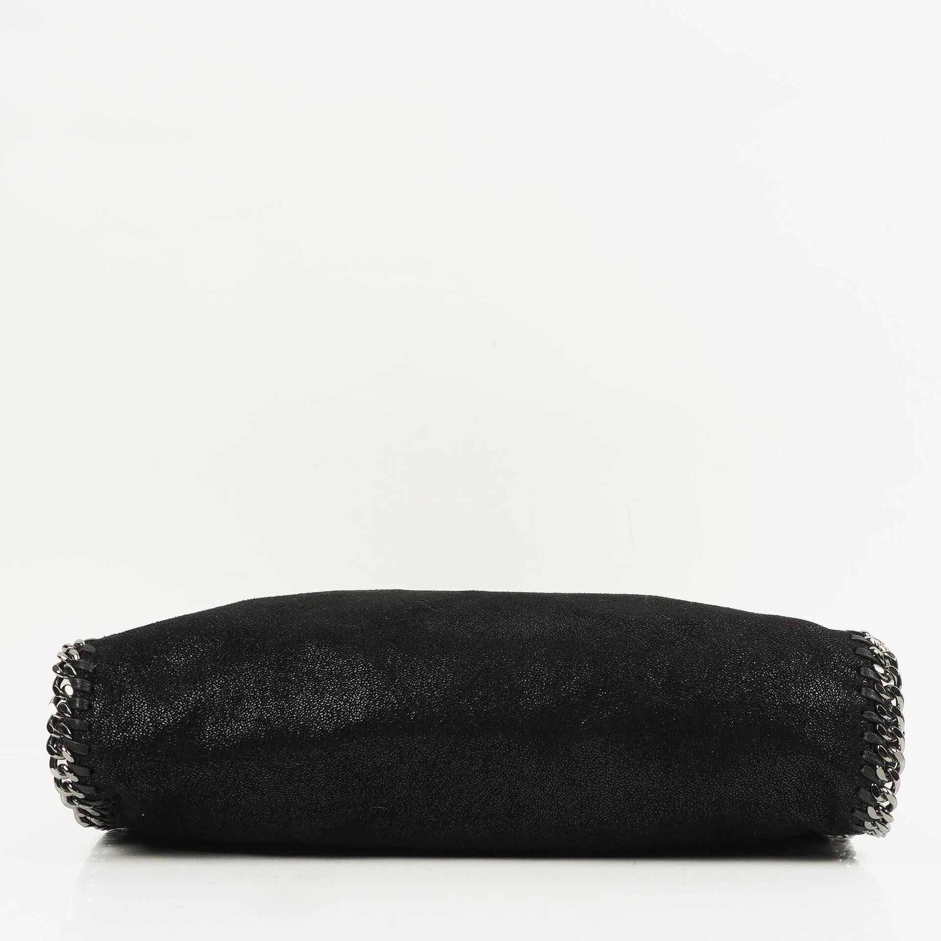 Stella McCartney Schwarze Falabella Tote Vegane Shaggy Deer