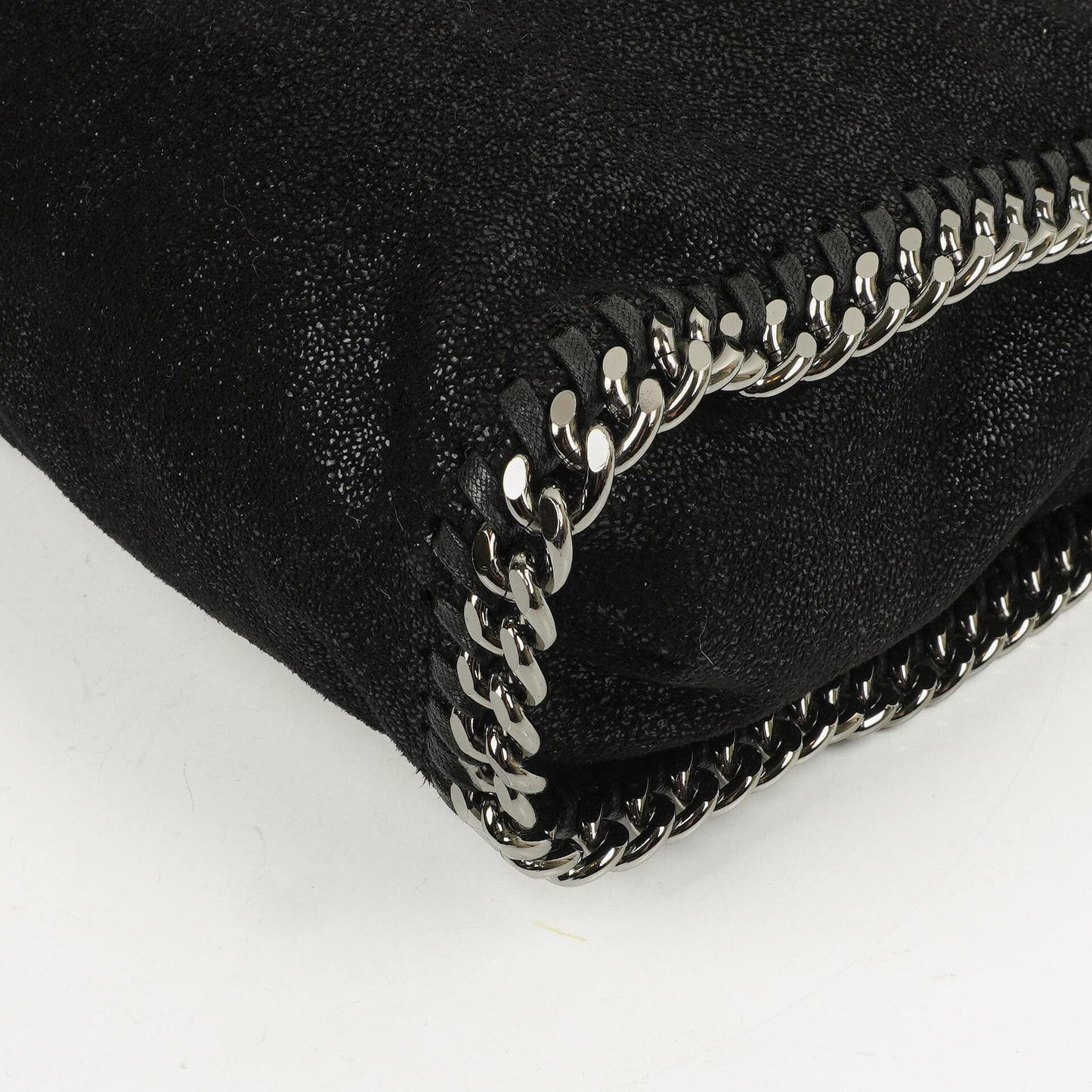 Stella McCartney Schwarze Falabella Tote Vegane Shaggy Deer