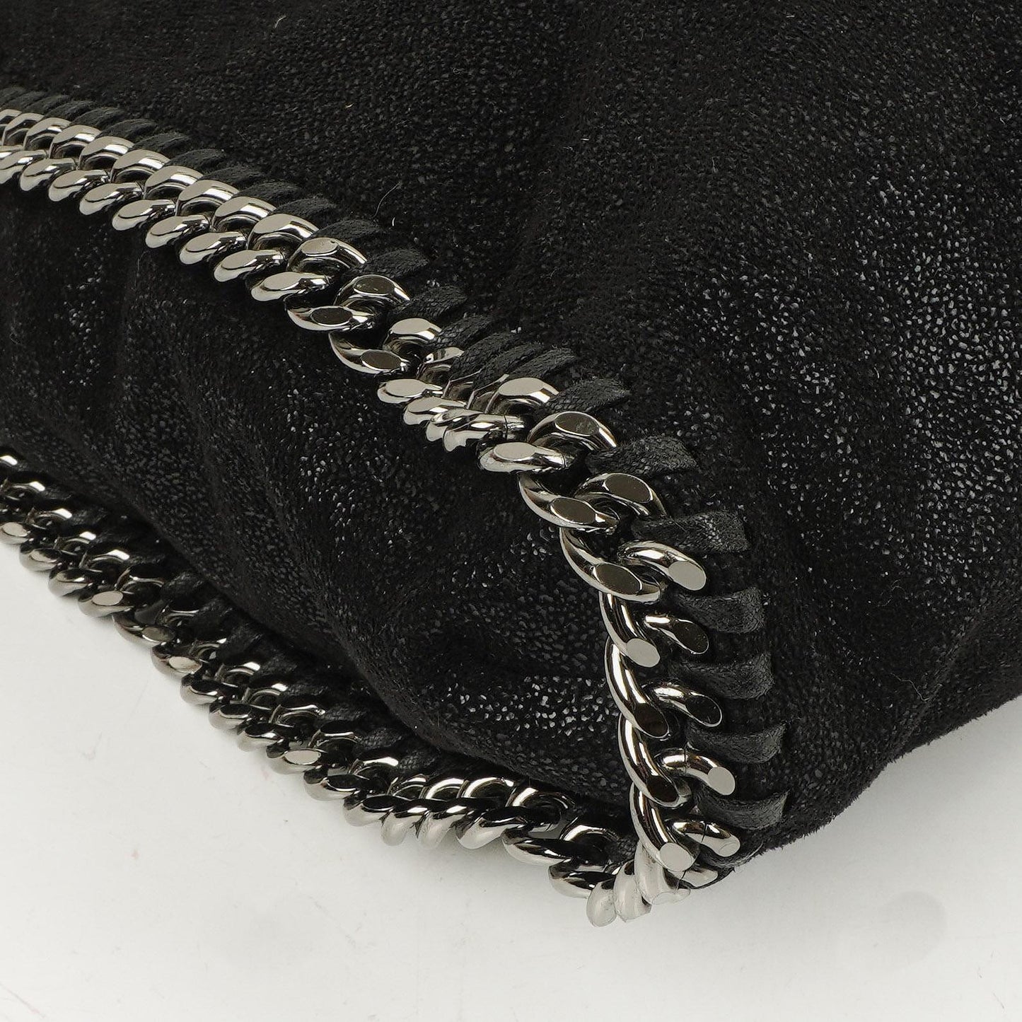 Stella McCartney Schwarze Falabella Tote Vegane Shaggy Deer