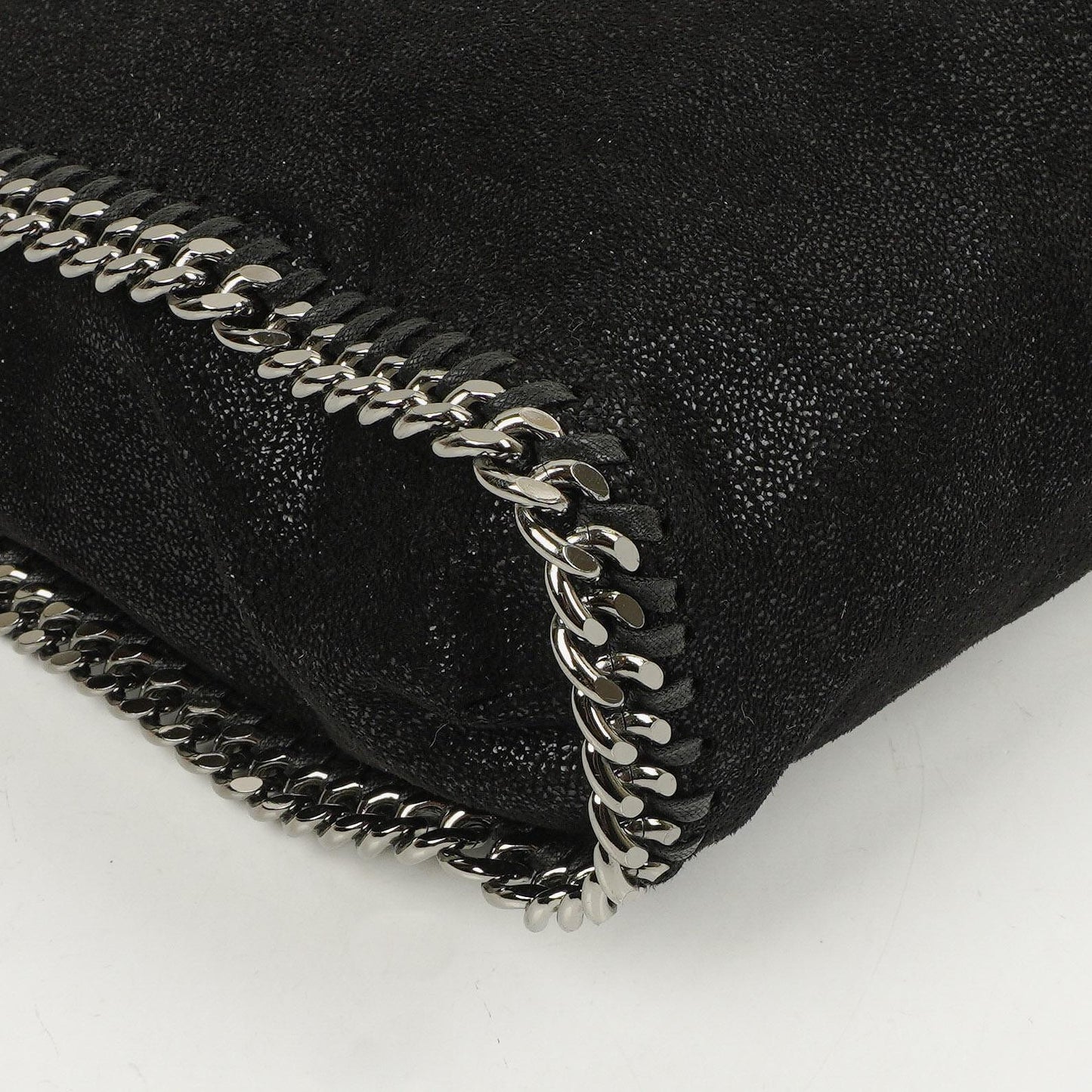 Stella McCartney Schwarze Falabella Tote Vegane Shaggy Deer