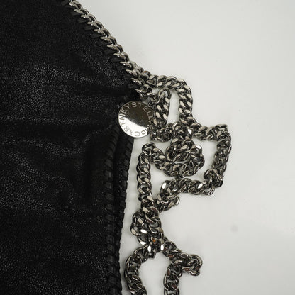 Stella McCartney Schwarze Falabella Tote Vegane Shaggy Deer