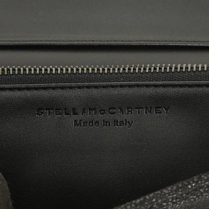 Stella McCartney Falabella Pochette Tasche aus schwarzem Shaggy Dear Kunstleder