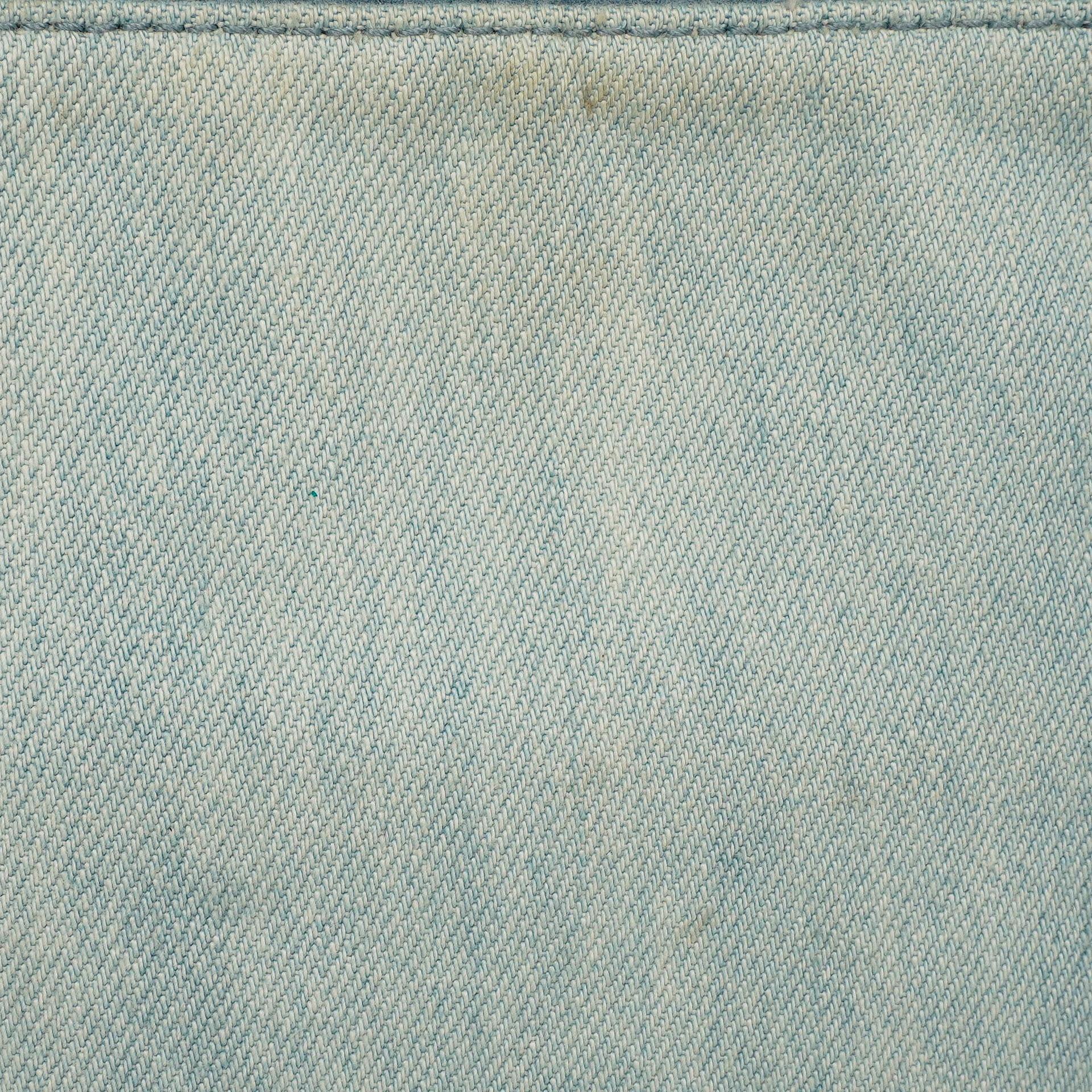 Stella McCartney Denim Blumen Mini Schultertasche Falabella Blau