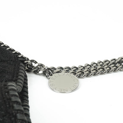 Stella McCartney Falabella schwarze gesteppte Tote Bag aus veganem Shaggy Deer