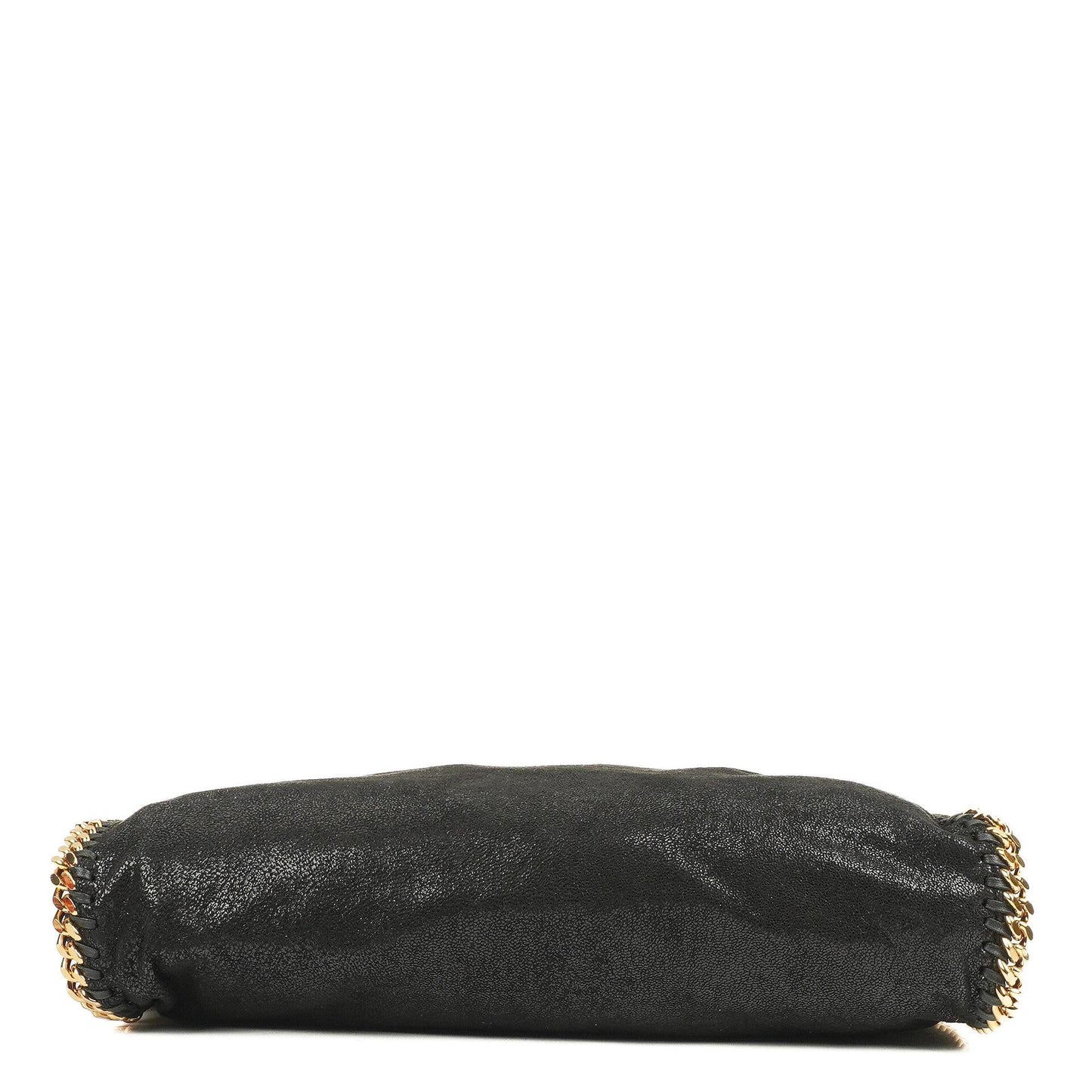 Stella McCartney Falabella Schwarze Tote Vegan Shaggy Deer Fold Over Tasche