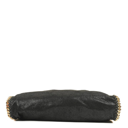 Stella McCartney Falabella Schwarze Tote Vegan Shaggy Deer Fold Over Tasche