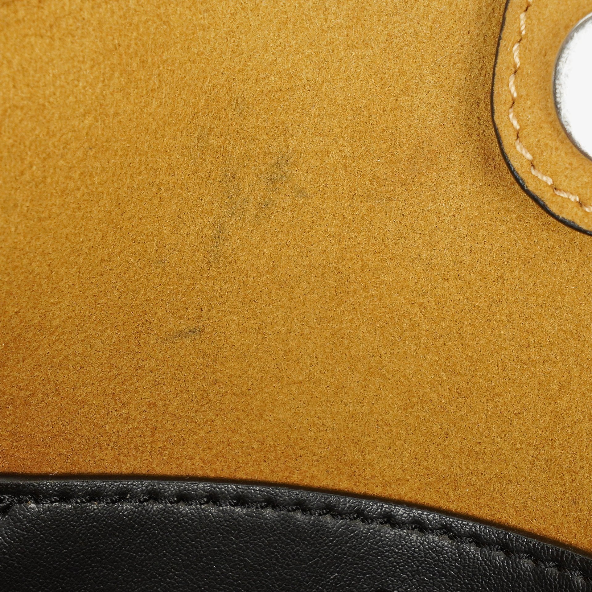 Stella McCartney Falabella Tote Bag aus schwarzem veganem Leder mit blauem Logo-Riemen