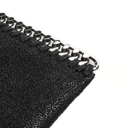 Stella McCartney Falabella Micro Tote Schwarze Vegan Shaggy Deer Tasche
