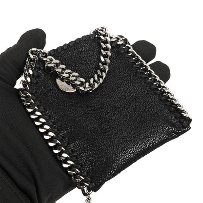 Stella McCartney Falabella Micro Tote Schwarze Vegan Shaggy Deer Tasche