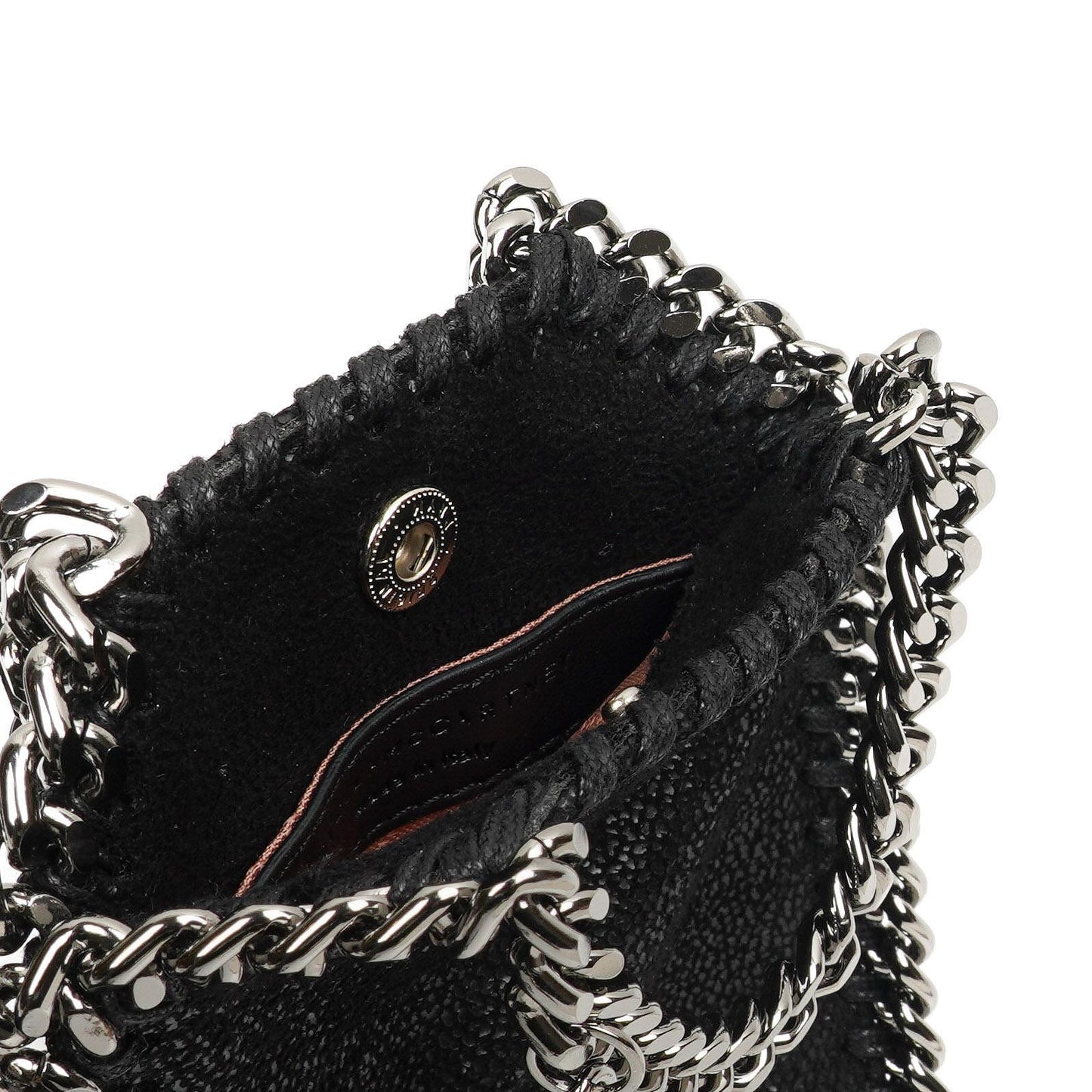 Stella McCartney Falabella Micro Tote Schwarze Vegan Shaggy Deer Tasche
