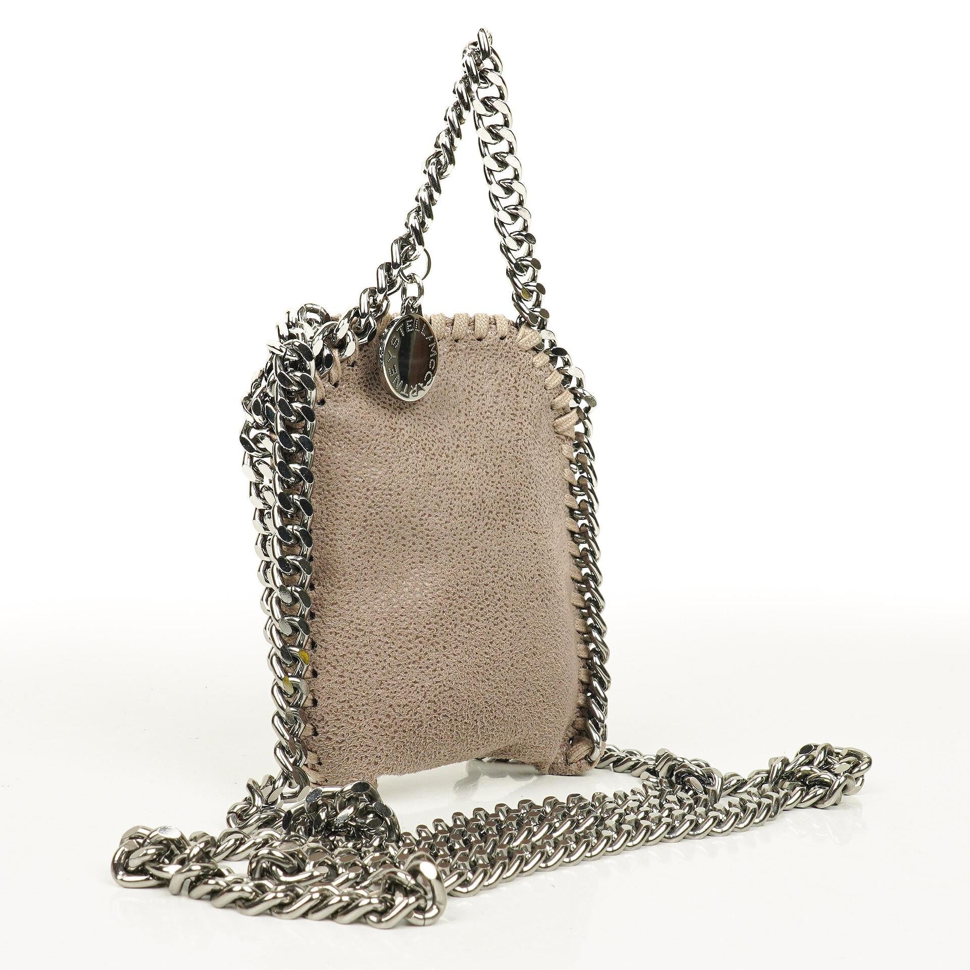 Stella McCartney Falabella Micro Tote aus veganem Shaggy Deer