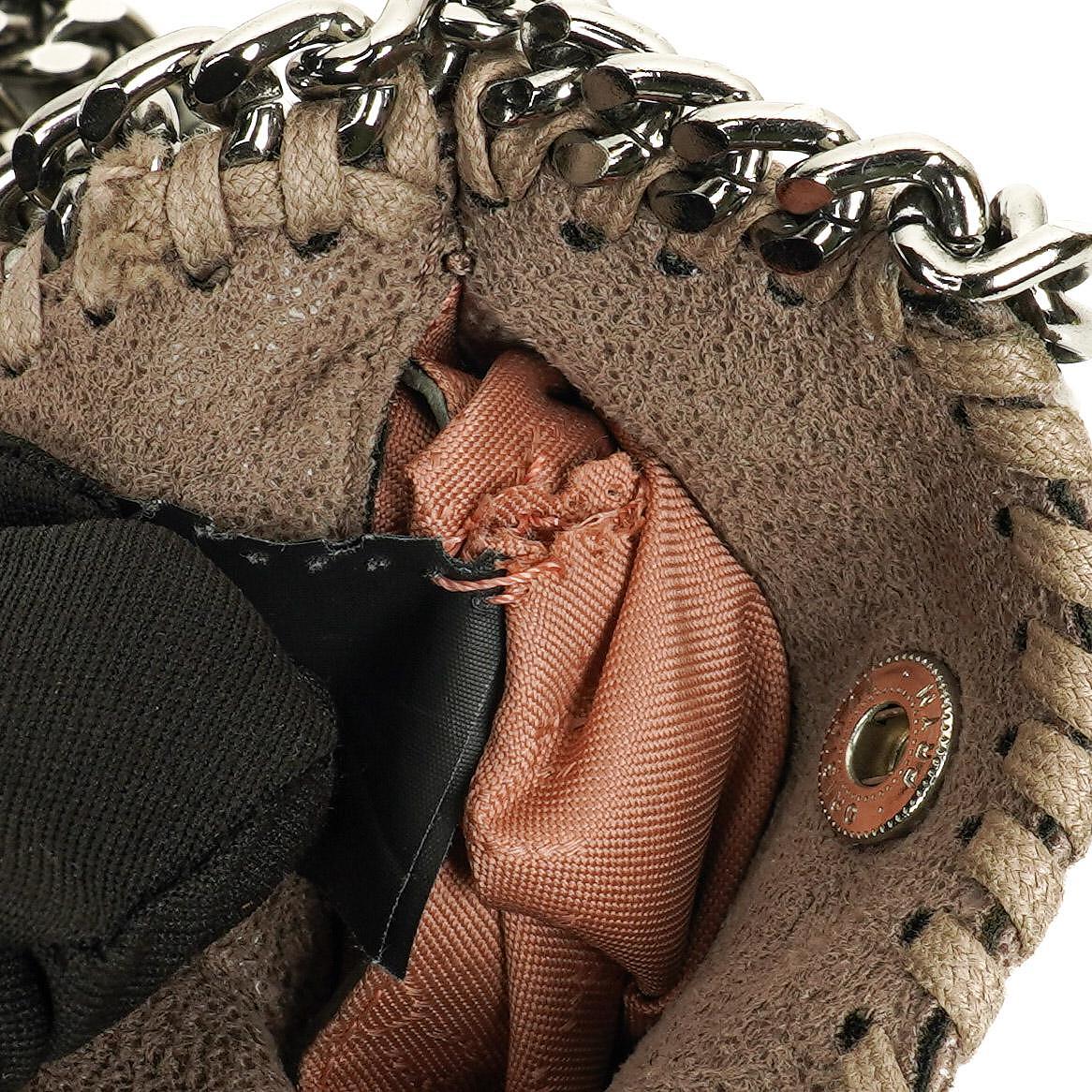 Stella McCartney Falabella Micro Tote aus veganem Shaggy Deer