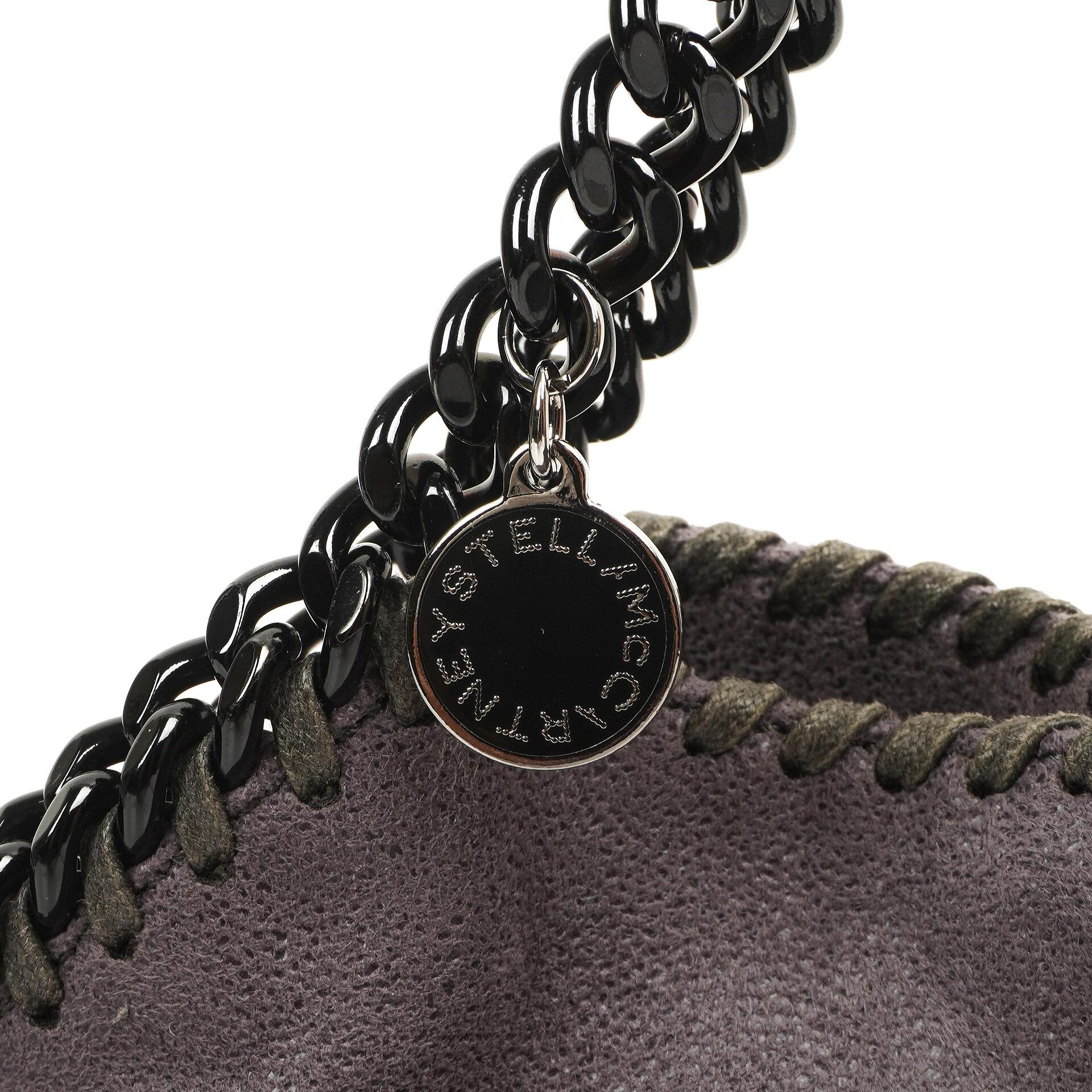 Stella McCartney Falabella Mini Tote Bark Vegan Shaggy Deer Klapptasche