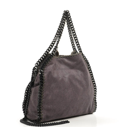 Stella McCartney Falabella Mini Tote Bark Vegan Shaggy Deer Klapptasche