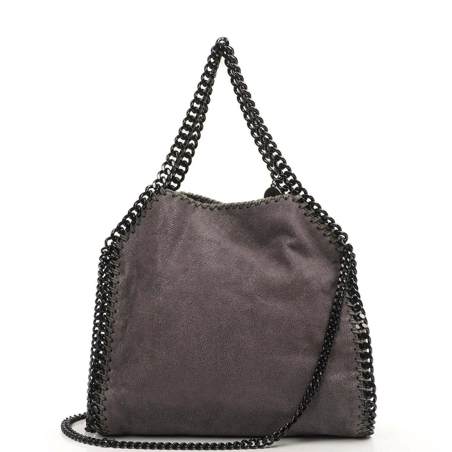 Stella McCartney Falabella Mini Tote Bark Vegan Shaggy Deer Klapptasche