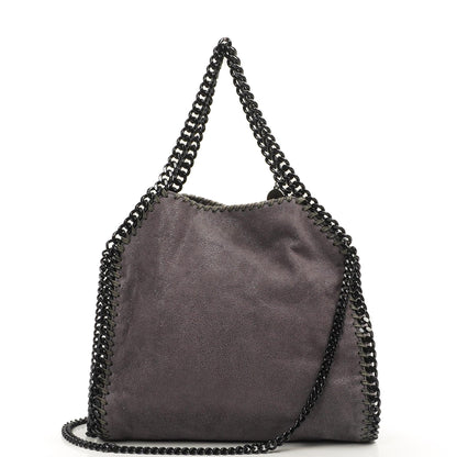 Stella McCartney Falabella Mini Tote Bark Vegan Shaggy Deer Klapptasche