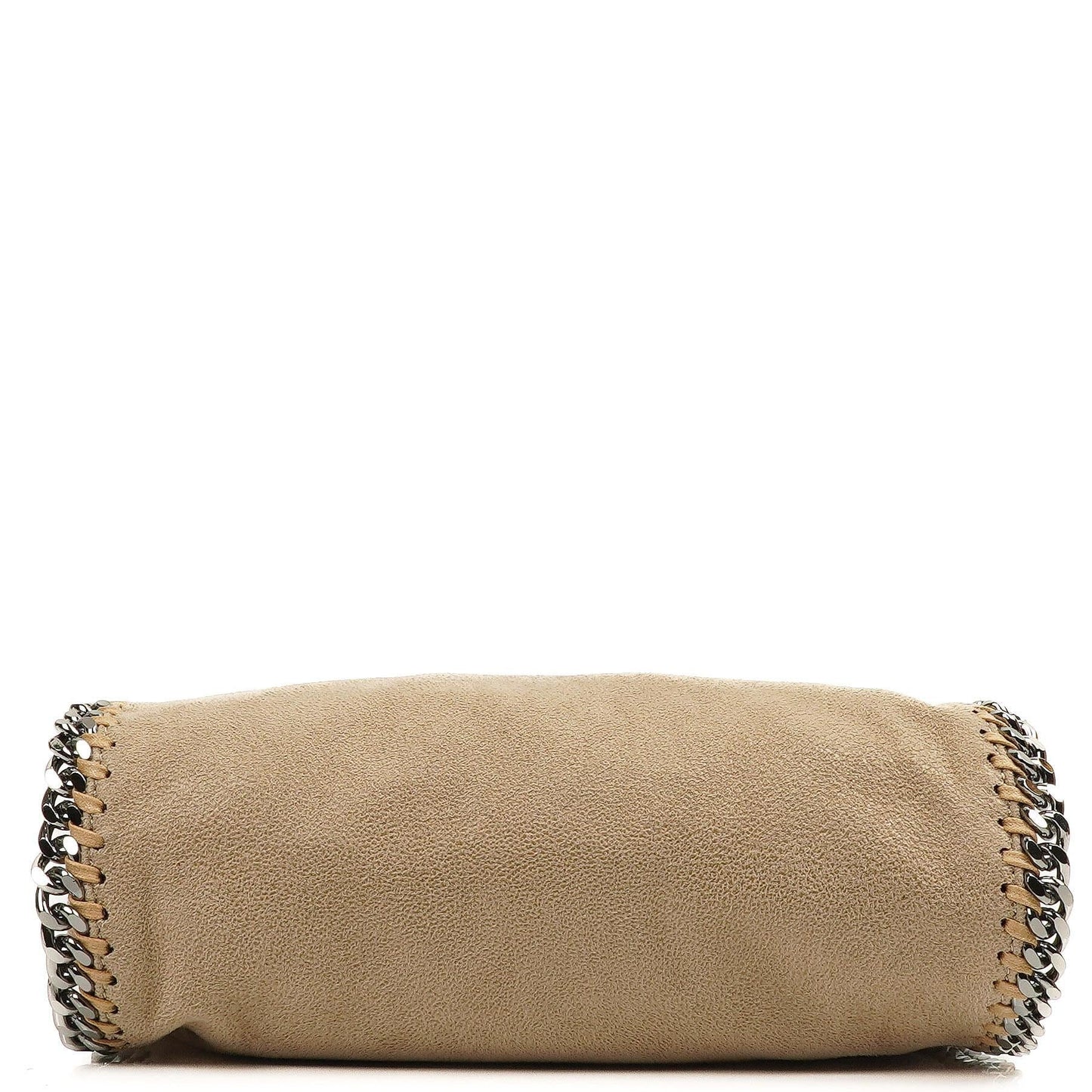 Stella McCartney Falabella Mini Tote Fold Over Bag Beigefarben Vegan Shaggy Deer