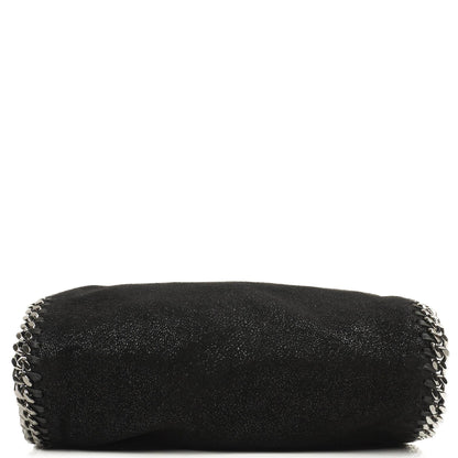 Stella McCartney Falabella Mini Tote Schwarz Vegan Shaggy Deer Klappentasche