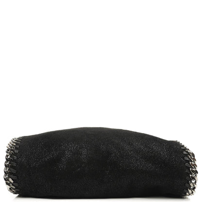 Stella McCartney Falabella Mini Tote Schwarz Vegan Shaggy Deer Klapptasche