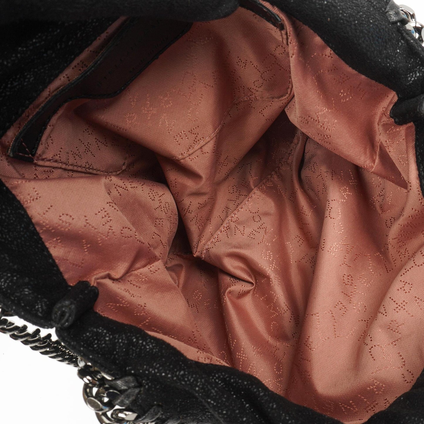 Stella McCartney Falabella Mini Tote Schwarz Vegan Shaggy Deer Klapptasche