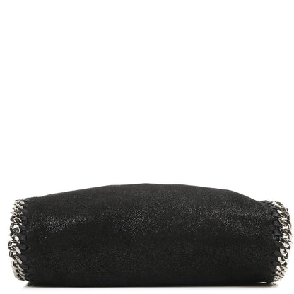 Stella McCartney Falabella Mini Tote Schwarz Vegan Shaggy Deer Klapptasche