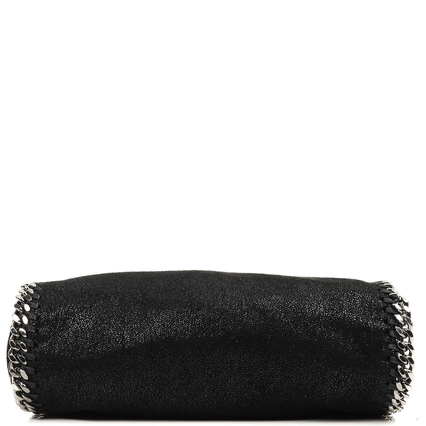 Stella McCartney Falabella Mini Tote Fold Over Bag Schwarz Vegan Shaggy Deer