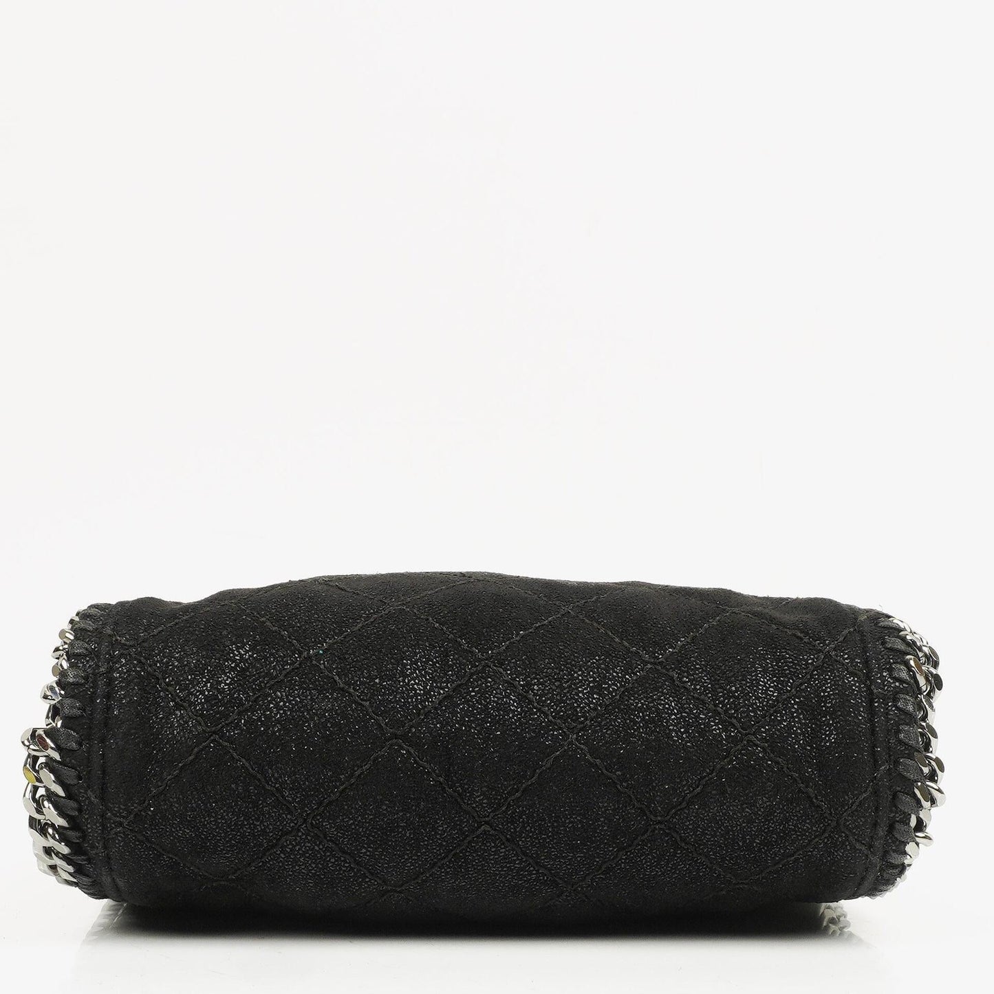 Stella McCartney Falabella Mini Tote Schwarze Vegane Shaggy Deer Fold-Over-Tasche