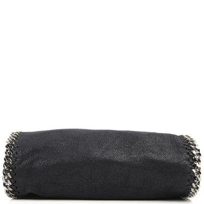 Stella McCartney Falabella Mini Tote Dunkelmarine Vegan Shaggy Deer Klapptasche