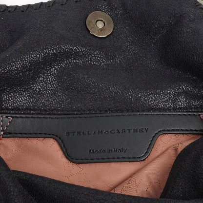 Stella McCartney Falabella Mini Tote Dunkelmarine Vegan Shaggy Deer Klapptasche