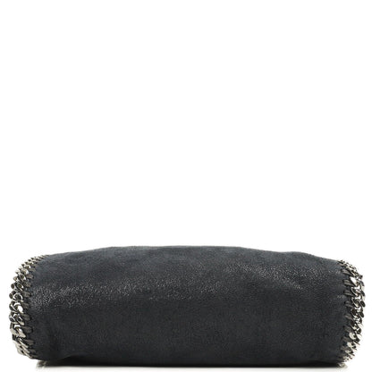 Stella McCartney Falabella Mini Tote Dunkelmarine Vegan Shaggy Deer Klappentasche
