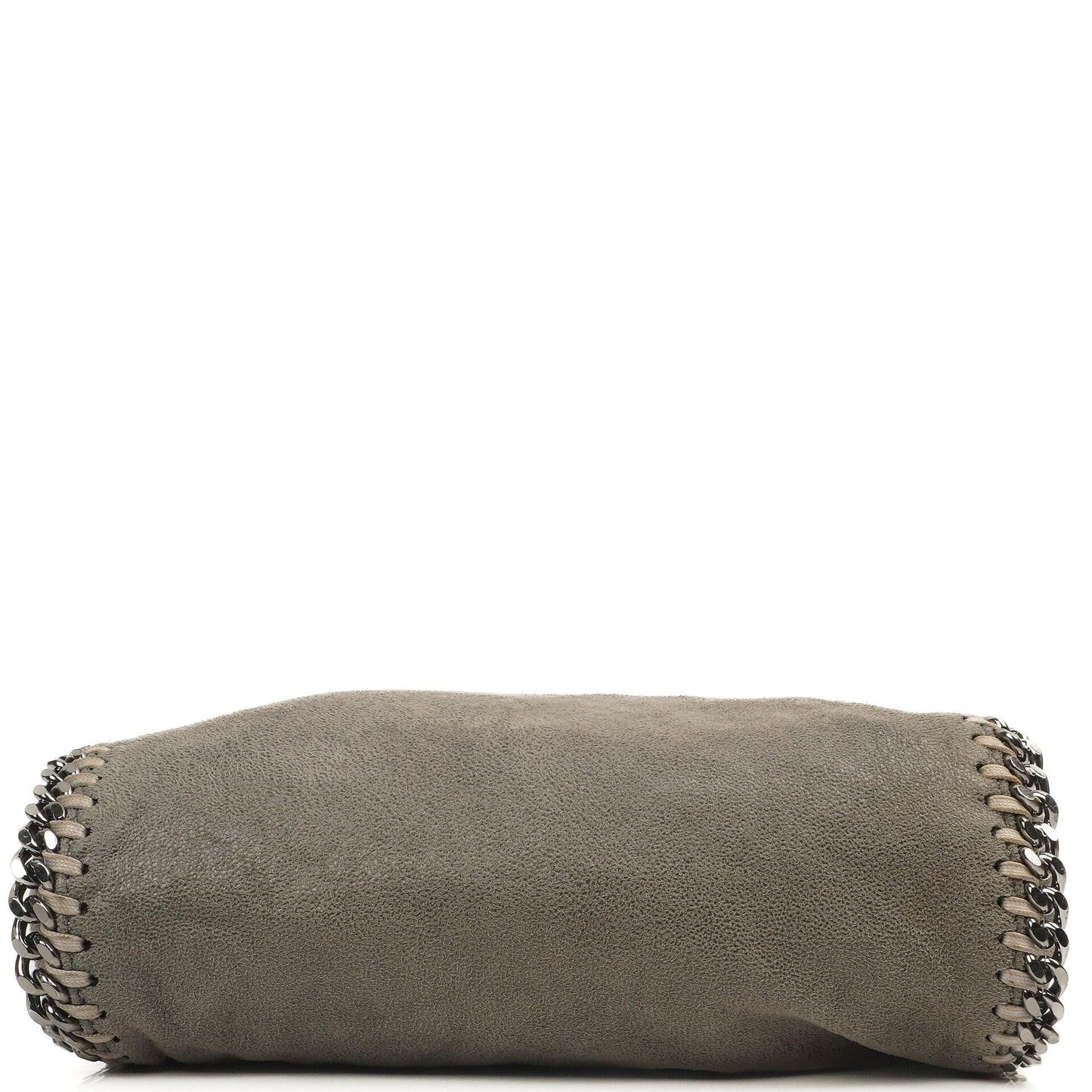 Stella McCartney Falabella Mini Tote Stahlgrau Veganes Shaggy Deer Klappentasche
