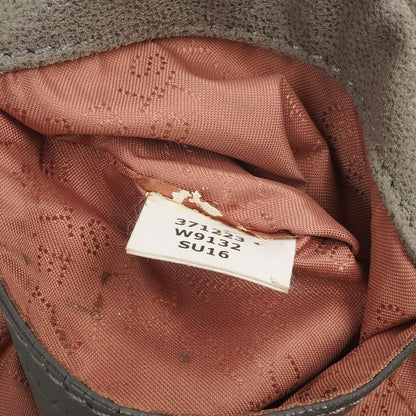 Stella McCartney Falabella Mini Tote Stahlgrau Veganes Shaggy Deer Klappentasche