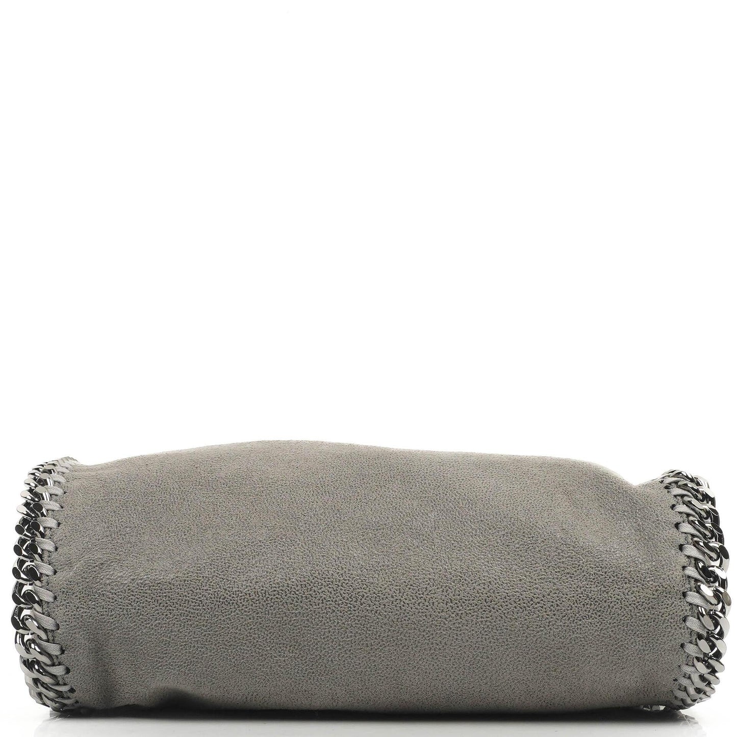 Stella McCartney Falabella Mini Tote Stahlgrau Veganes Shaggy Reh Faltbare Tasche