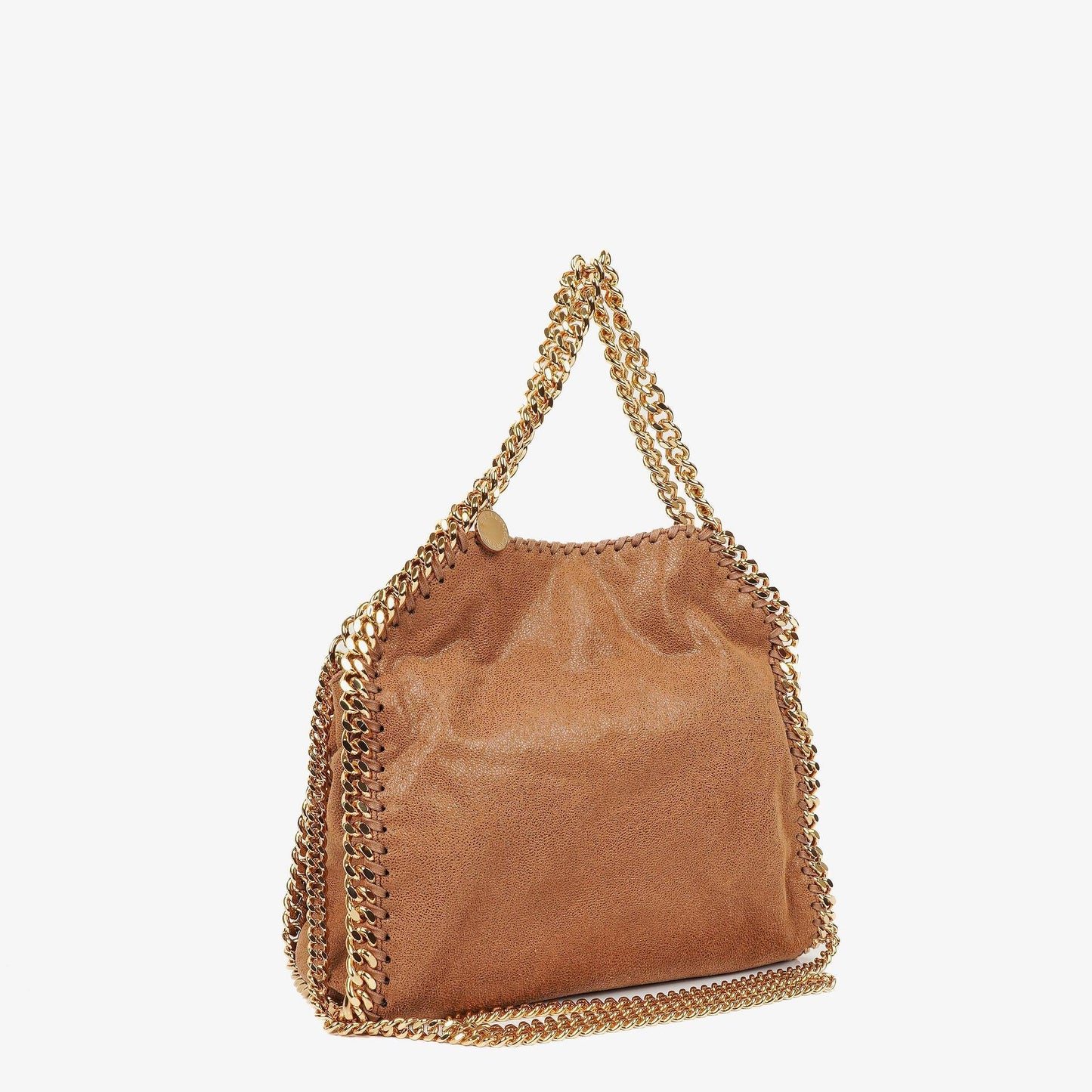 Stella McCartney Falabella Mini Tote Fold Over Tasche aus veganem Shaggy Deer
