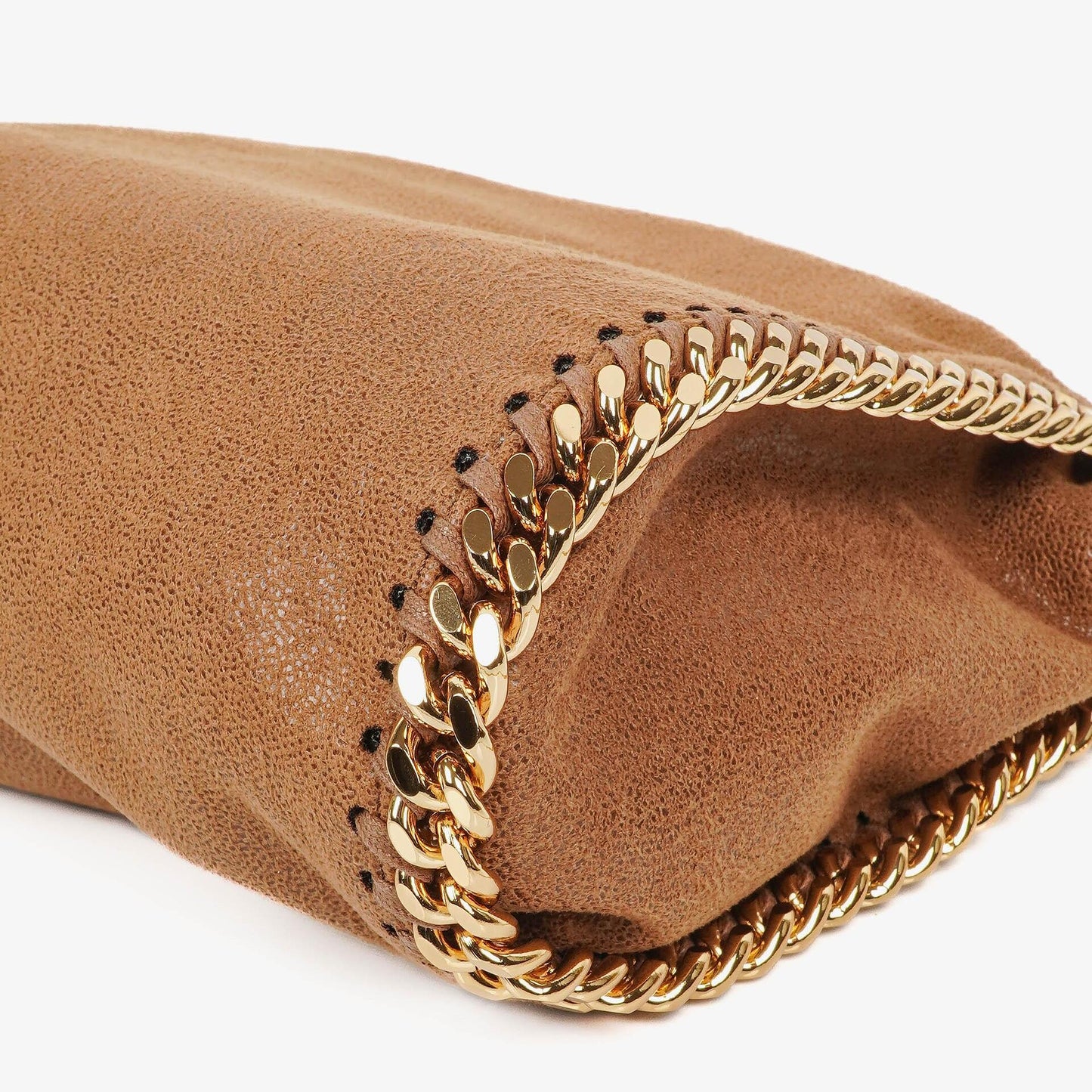 Stella McCartney Falabella Mini Tote Fold Over Tasche aus veganem Shaggy Deer