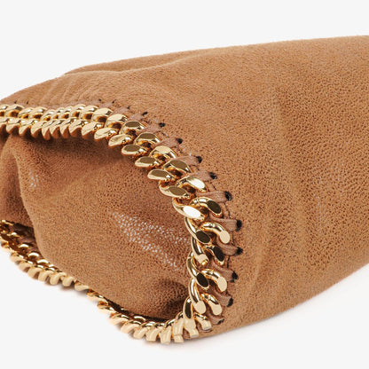 Stella McCartney Falabella Mini Tote Fold Over Tasche aus veganem Shaggy Deer