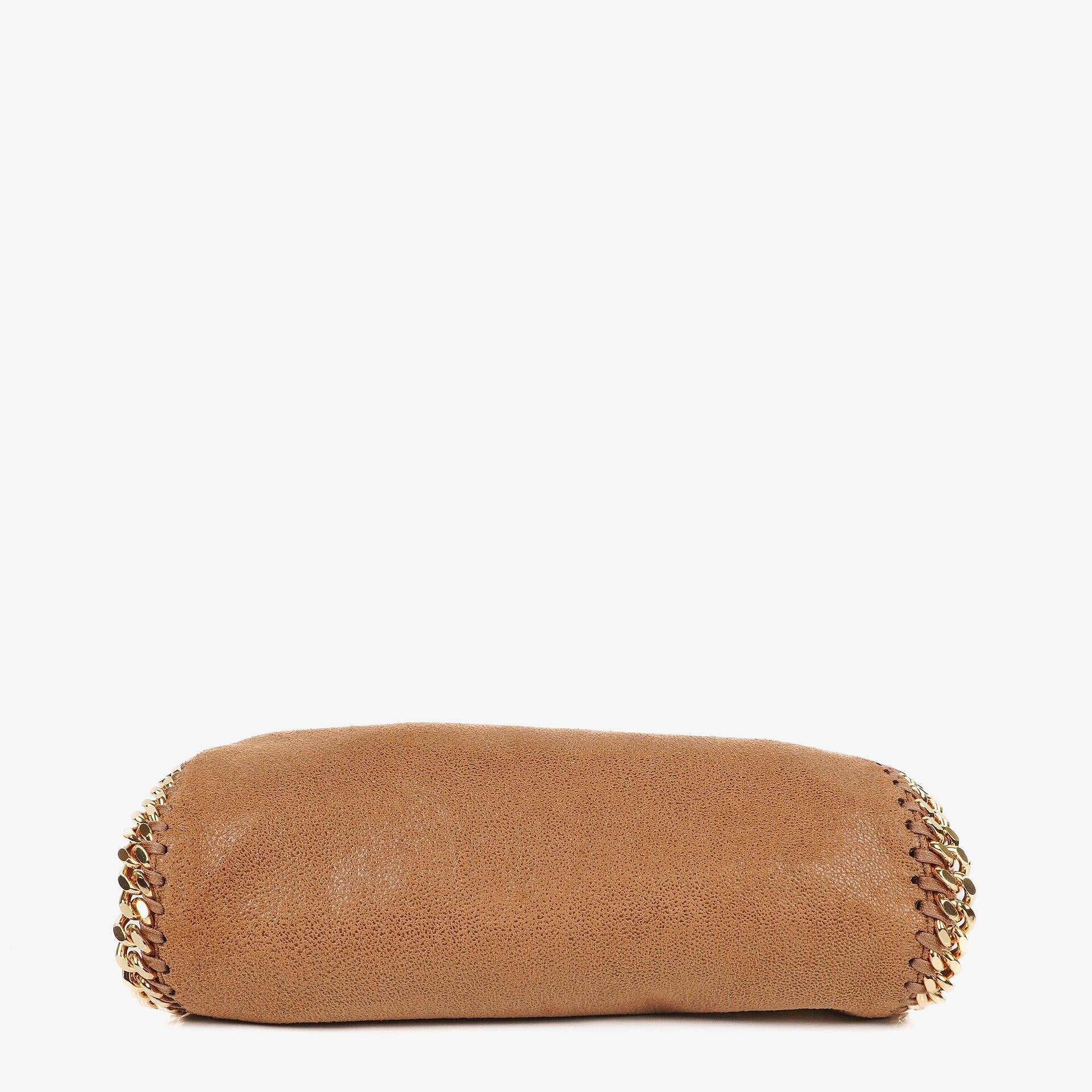 Stella McCartney Falabella Mini Tote Fold Over Tasche aus veganem Shaggy Deer