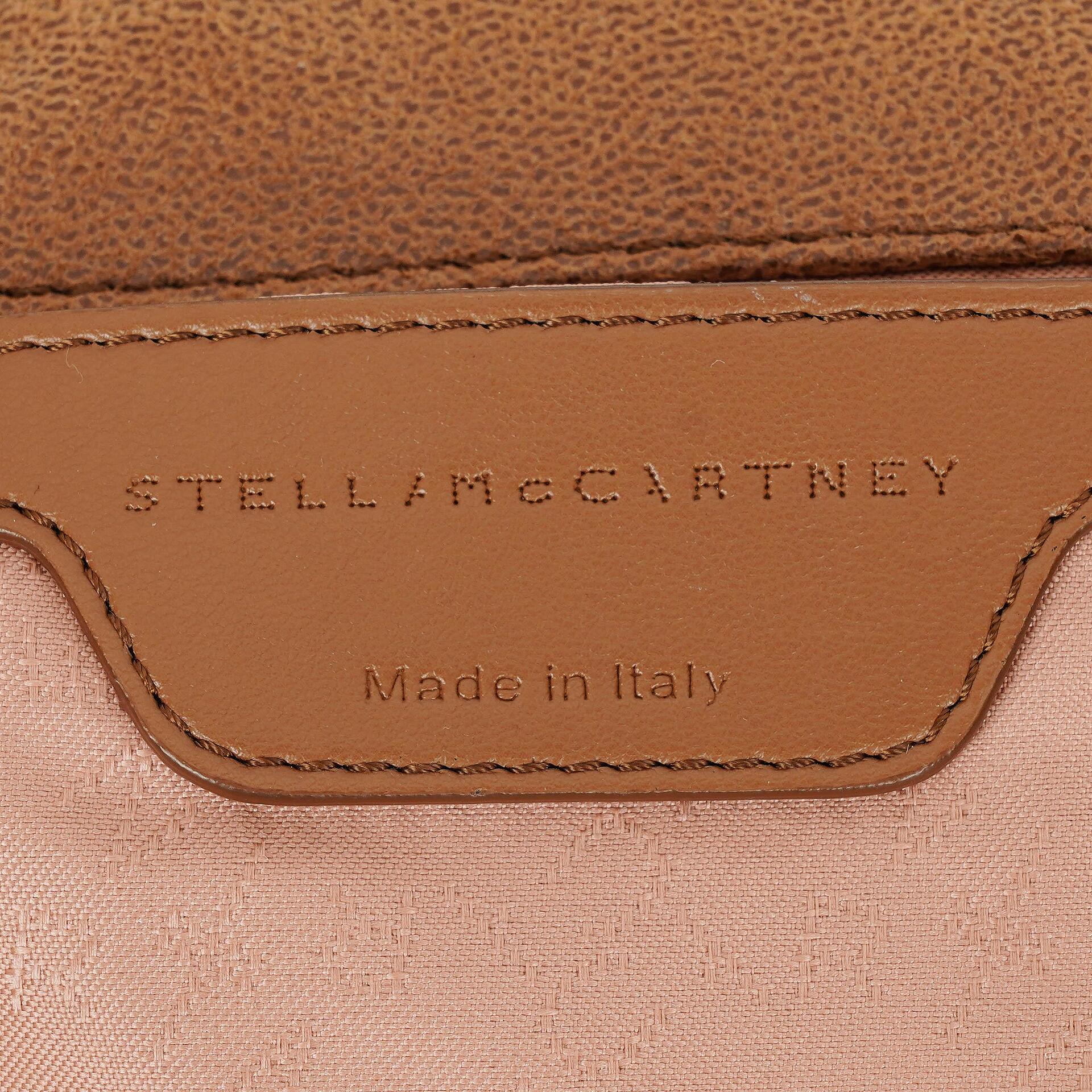 Stella McCartney Falabella Mini Tote Fold Over Tasche aus veganem Shaggy Deer