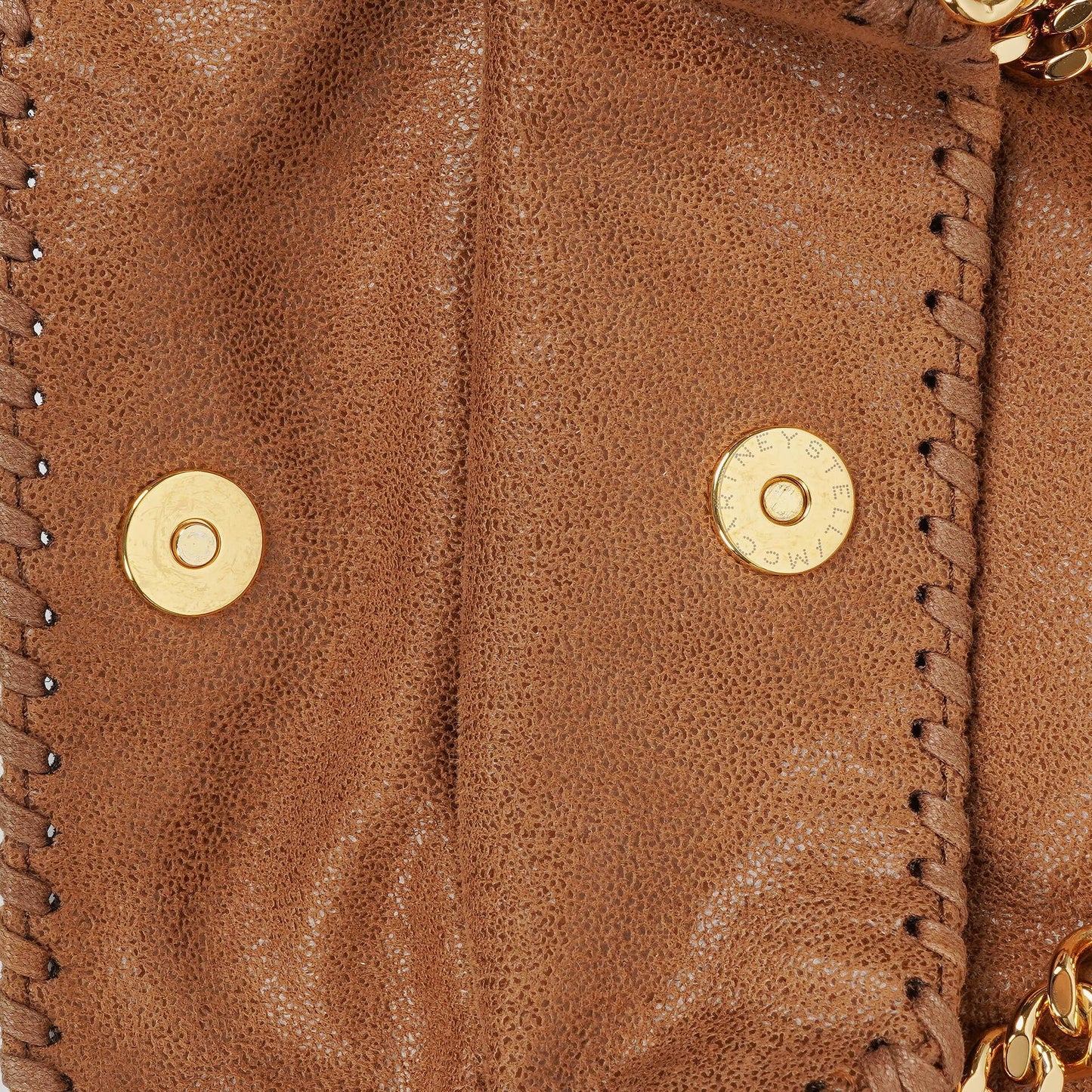 Stella McCartney Falabella Mini Tote Fold Over Tasche aus veganem Shaggy Deer