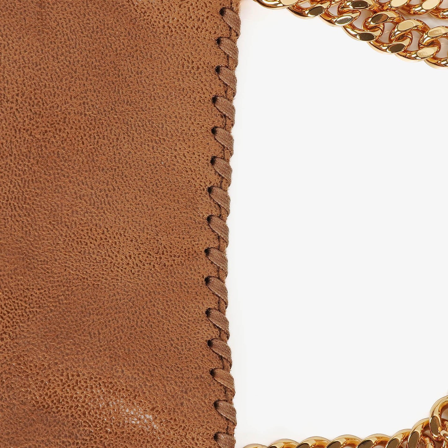Stella McCartney Falabella Mini Tote Fold Over Tasche aus veganem Shaggy Deer
