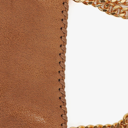 Stella McCartney Falabella Mini Tote Fold Over Tasche aus veganem Shaggy Deer