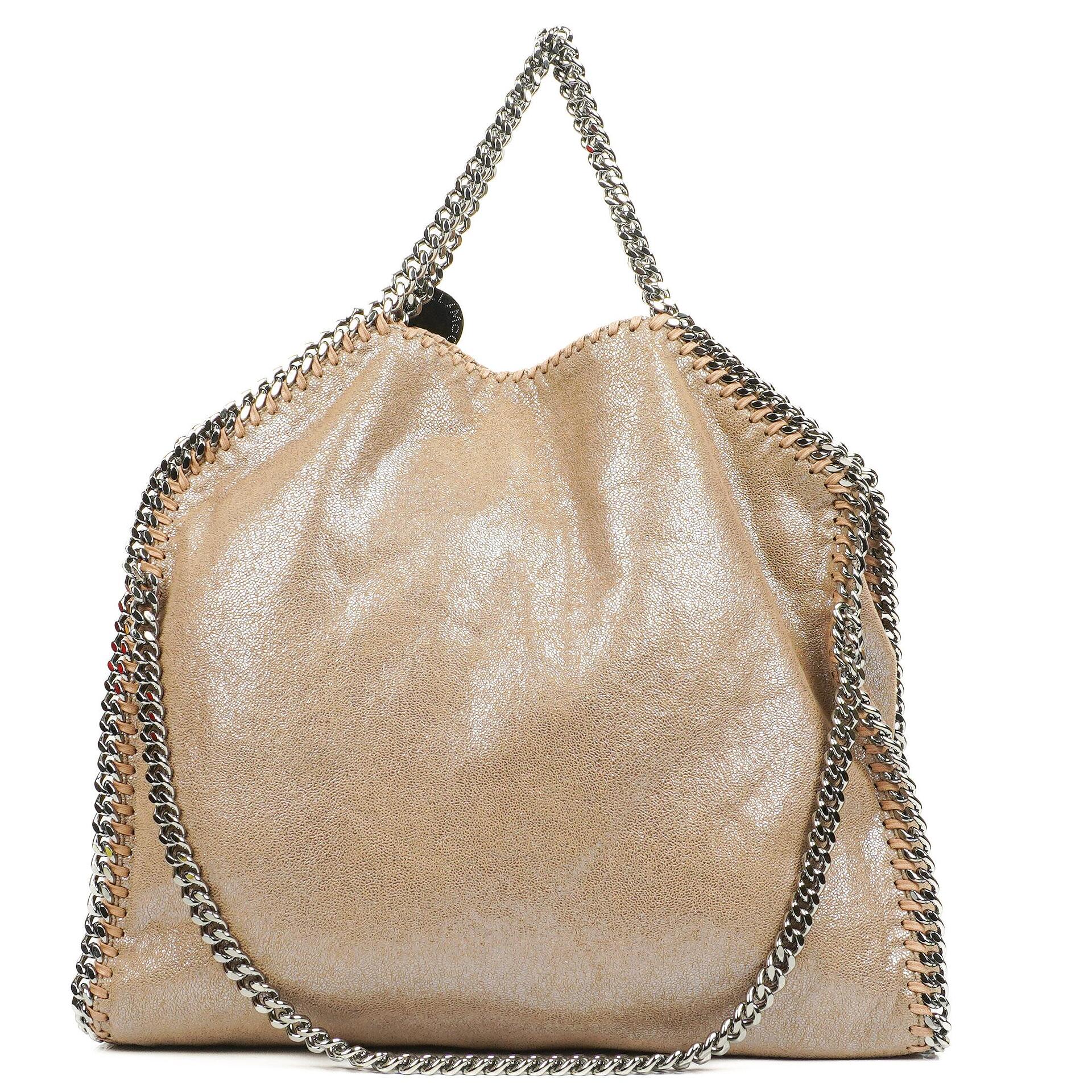 Stella McCartney Falabella Pearl Tote Vegane Shaggy Deer Fold-Over-Tasche